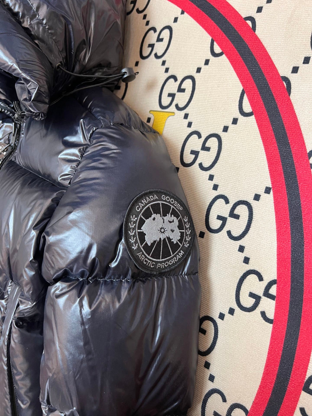 Canada Goose Arctic Program Glossy Black Down Jacket