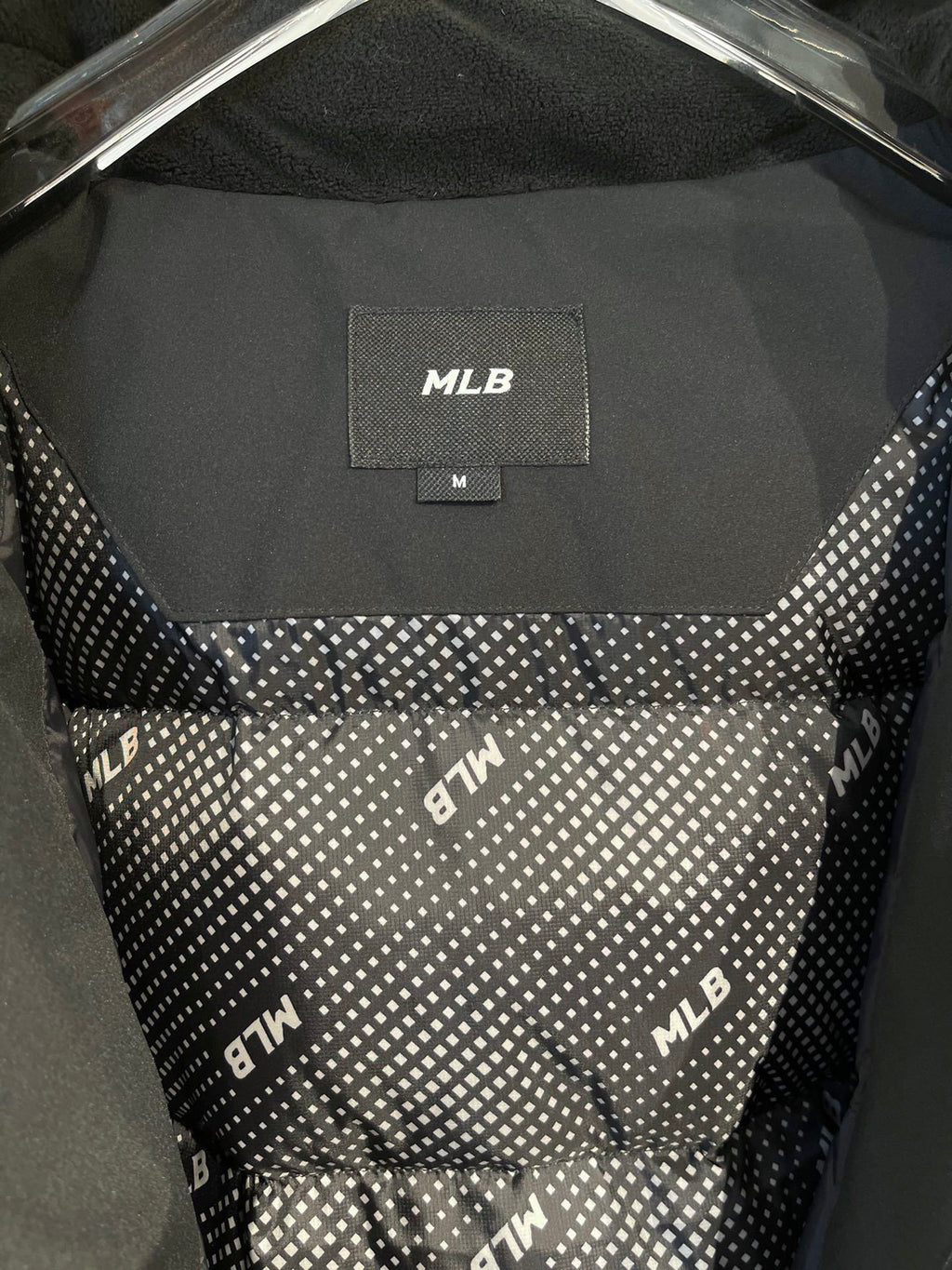 MLB NY Yankees Black Fur Hood Down Parka