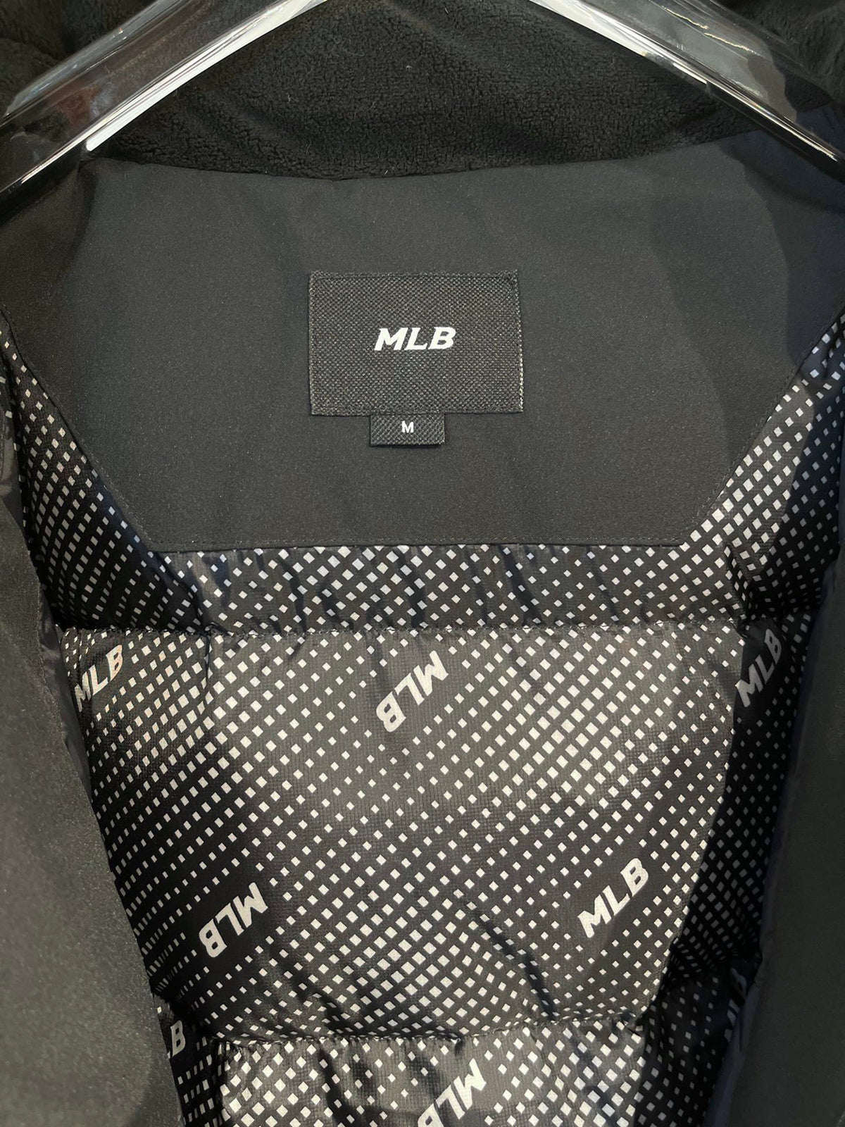 MLB NY Yankees Black Fur Hood Down Parka