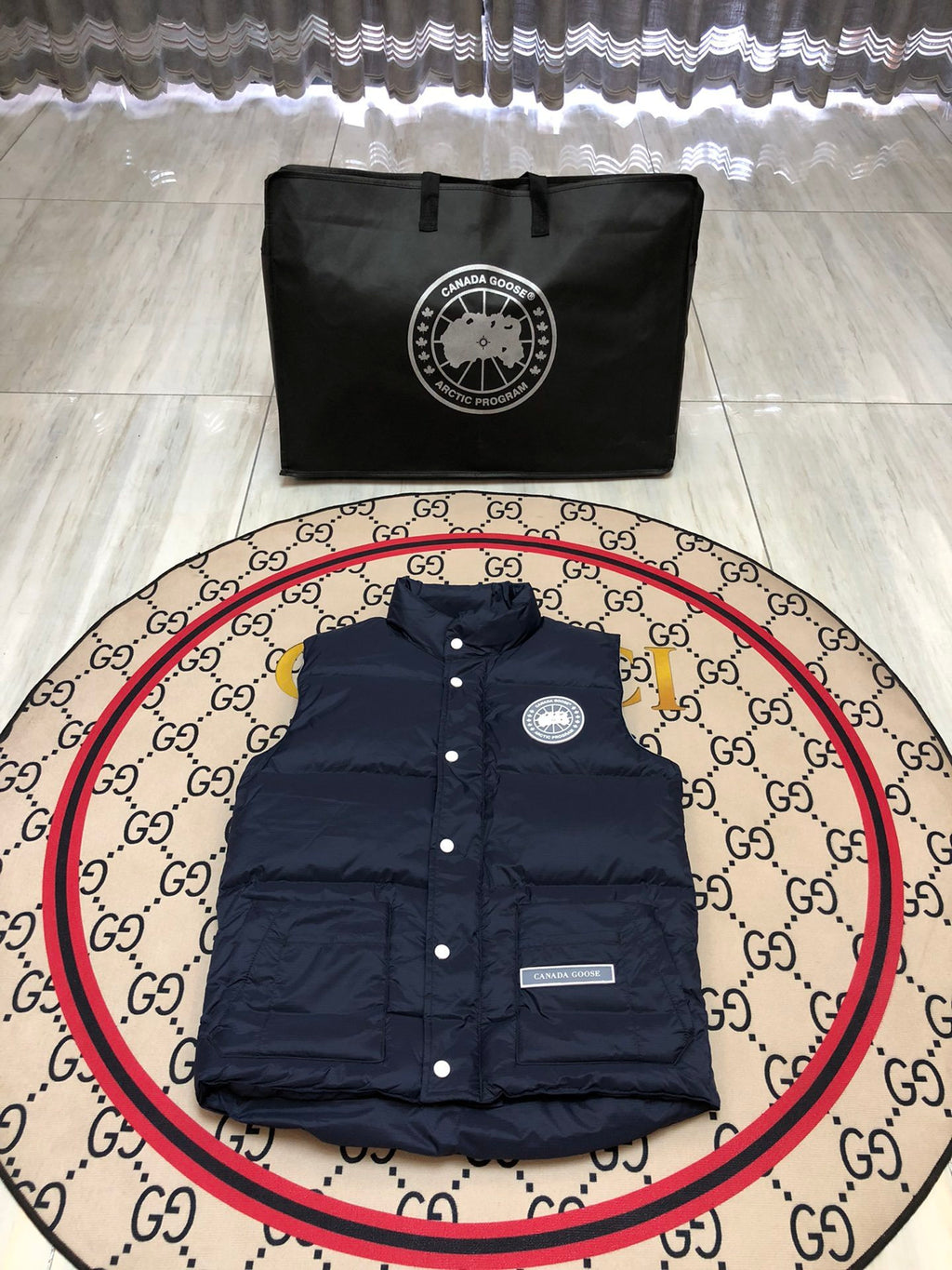 Canada Goose Arctic Program Navy Blue Down Vest