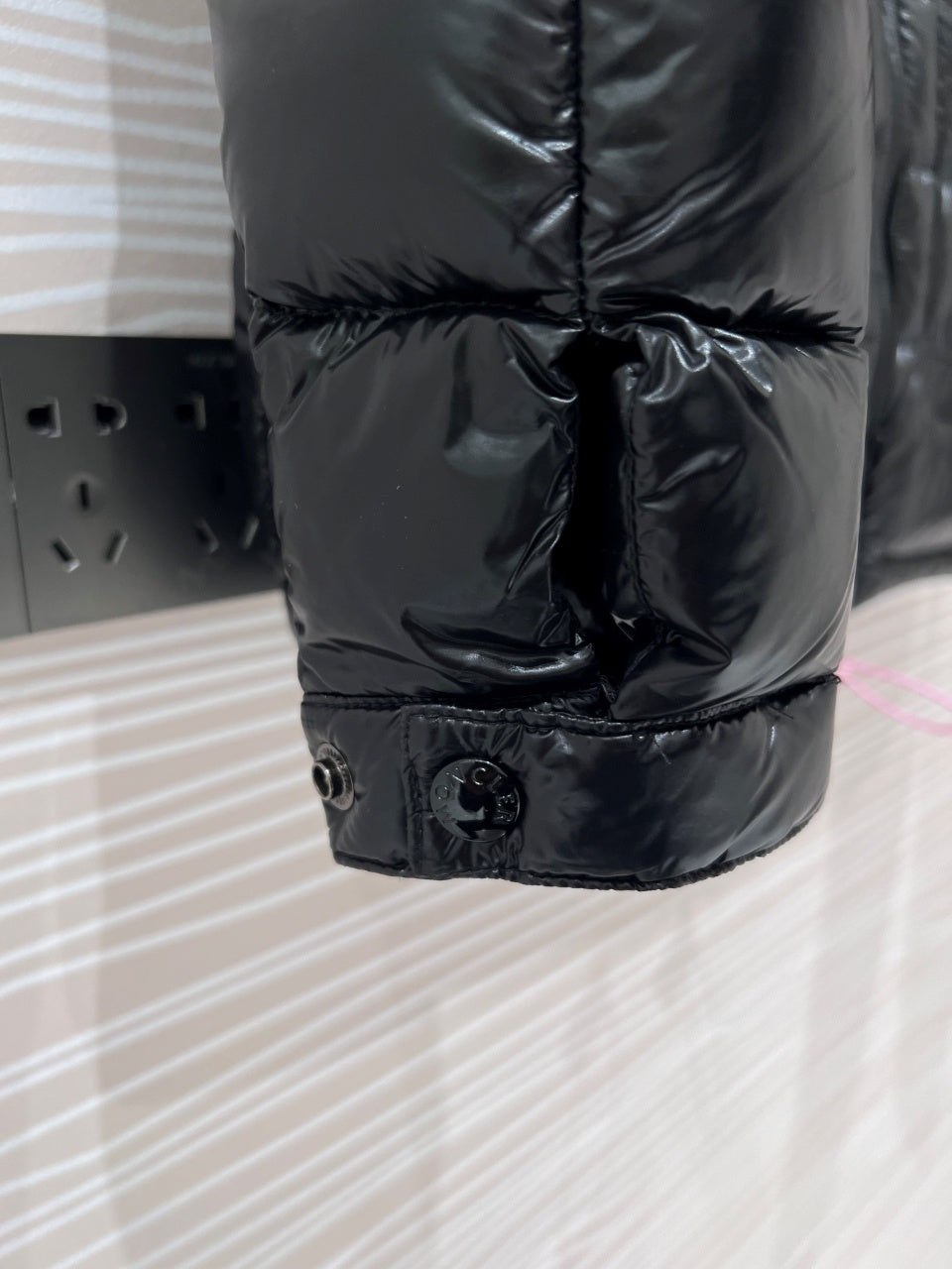 Moncler Black Glossy Down Puffer Jacket