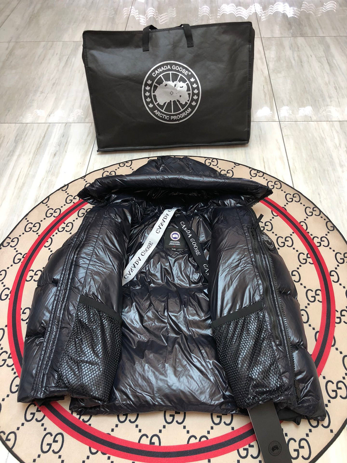 Canada Goose Arctic Program Glossy Black Down Jacket