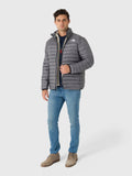 The North Face Grey Stretch Down Jacket Slim Fit Lightweight