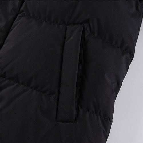 MLB NY Yankees Black Boxy Down Puffer Jacket