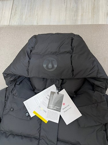 Lululemon Black Hooded Down & PrimaLoft Puffer Jacket