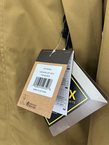 The North Face Wheat Black GORE-TEX Mountain Jacket Waterproof Shell