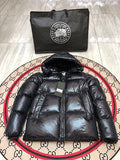 Canada Goose Black Glossy Hooded Down Jacket