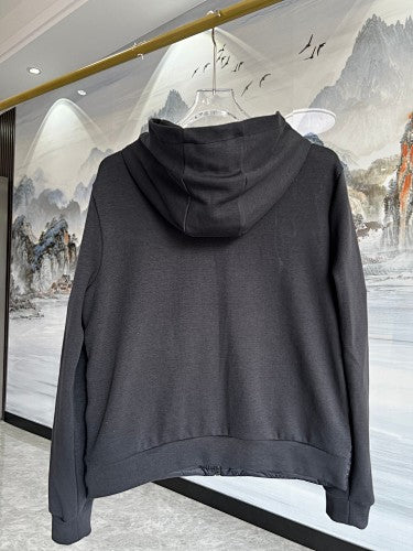 Stone Island Charcoal Down Hybrid Jacket Knit Sleeves