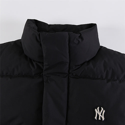 MLB NY Yankees Black Boxy Down Puffer Jacket