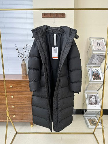 Lululemon Charcoal Grey Hooded Down Puffer Vest