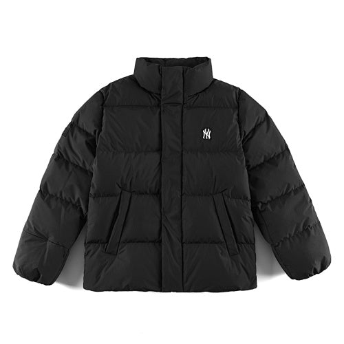 MLB NY Yankees Black Boxy Down Puffer Jacket