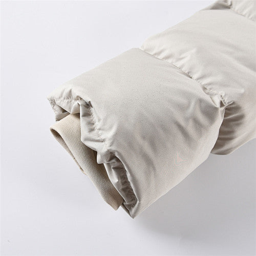 Lululemon Cream Hooded Down Puffer Jacket