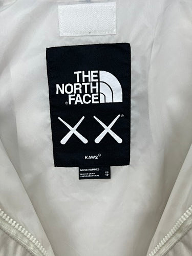 The North Face White KAWS XX Collaboration Shell Jacket Hooded
