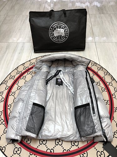Canada Goose Arctic Program Silver Metallic Down Jacket