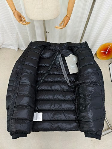 Canada Goose Black Tonal Stand-Collar Down Puffer Jacket