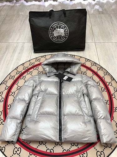Canada Goose Arctic Program Silver Metallic Down Jacket