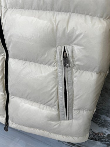 Moncler Black Glossy Long Hooded Down Coat