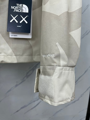The North Face White KAWS XX Collaboration Shell Jacket Hooded