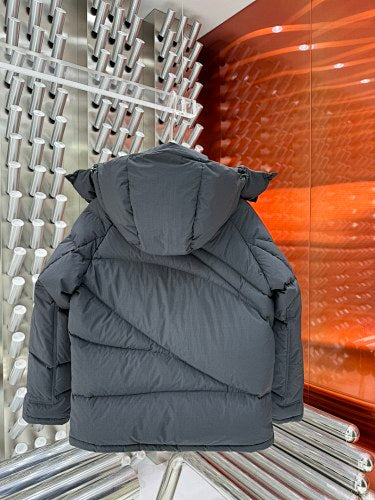 Moncler Black Long Hooded Down Parka
