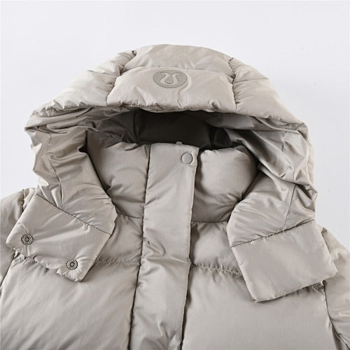 Lululemon Cream Hooded Down Puffer Jacket