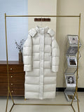 Lululemon Bone White Glossy Hooded Down Puffer Vest