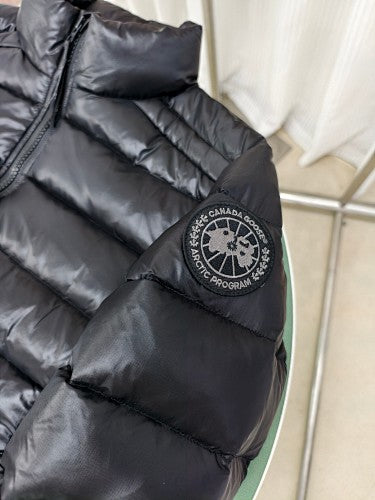 Canada Goose Black Tonal Stand-Collar Down Puffer Jacket