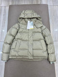 Lululemon Sage Green Glossy Hooded Down Puffer Jacket