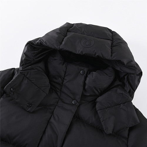 Lululemon Black Hooded Down Puffer Jacket