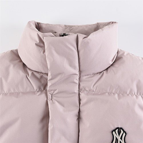 MLB NY Yankees Grey Fur Hood Down Parka