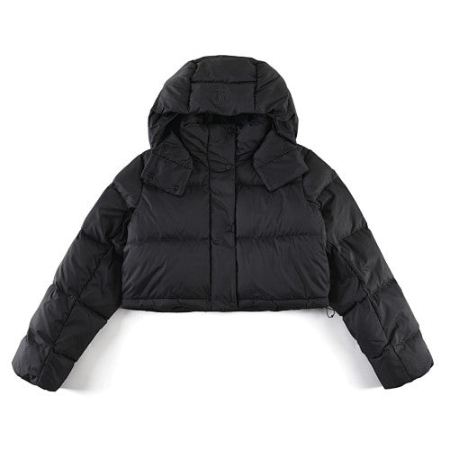 Lululemon Black Hooded Down Puffer Jacket