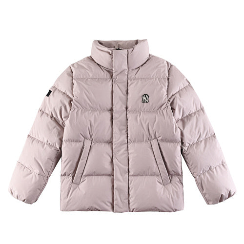 MLB NY Yankees Grey Fur Hood Down Parka