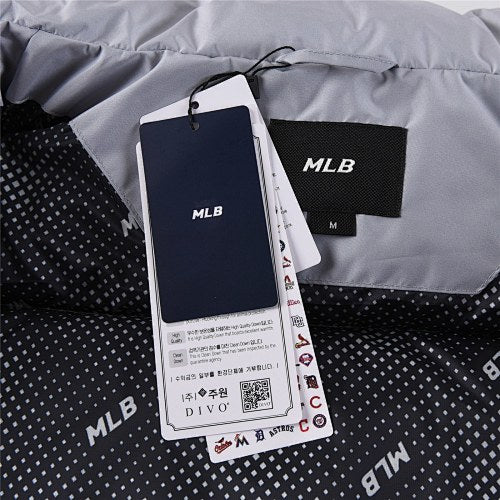 MLB NY Yankees Grey Fur Hood Down Parka