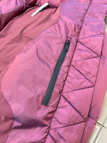 Lululemon Burgundy Hooded Down Puffer Jacket