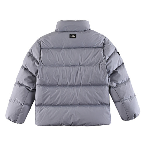 MLB NY Yankees Grey Fur Hood Down Parka