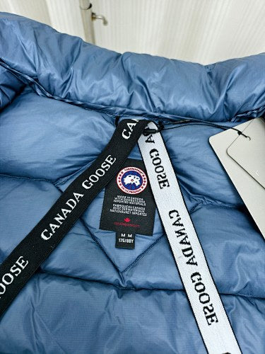 Canada Goose Navy Blue Hooded Down Puffer Jacket