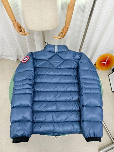 Canada Goose Navy Blue Hooded Down Puffer Jacket