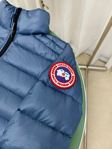 Canada Goose Navy Blue Hooded Down Puffer Jacket