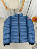 Canada Goose Navy Blue Hooded Down Puffer Jacket