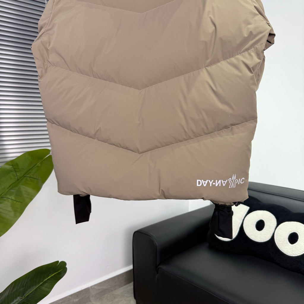 Moncler Grenoble Khaki Day-Namic Hooded Down Jacket