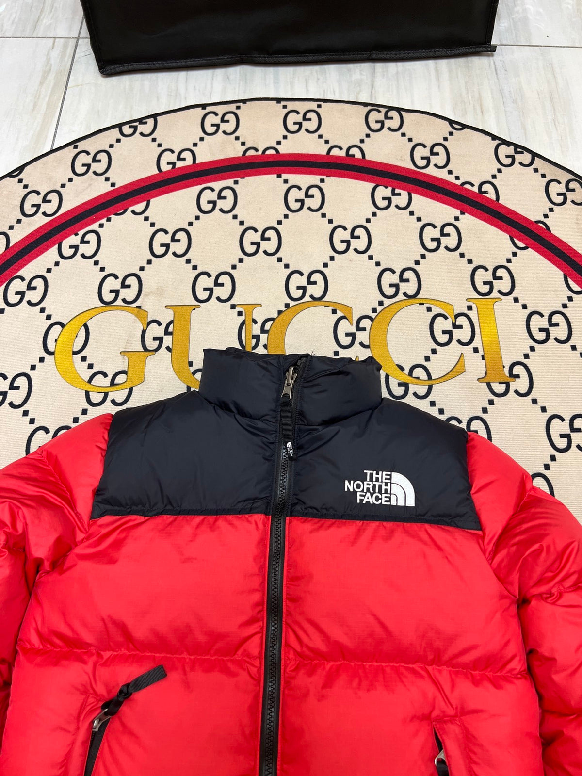 The North Face Red Black 1996 Retro Nuptse Down Jacket 700 Fill