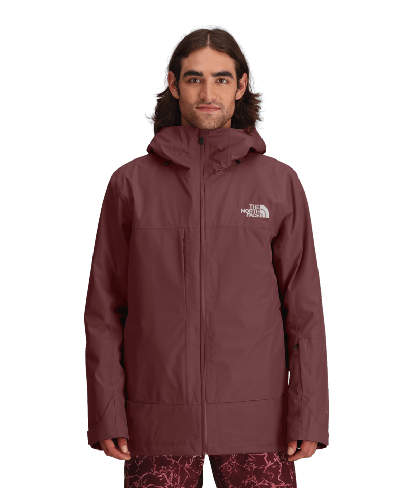 The North Face Burgundy 3-in-1 Triclimate Jacket Hooded Waterproof