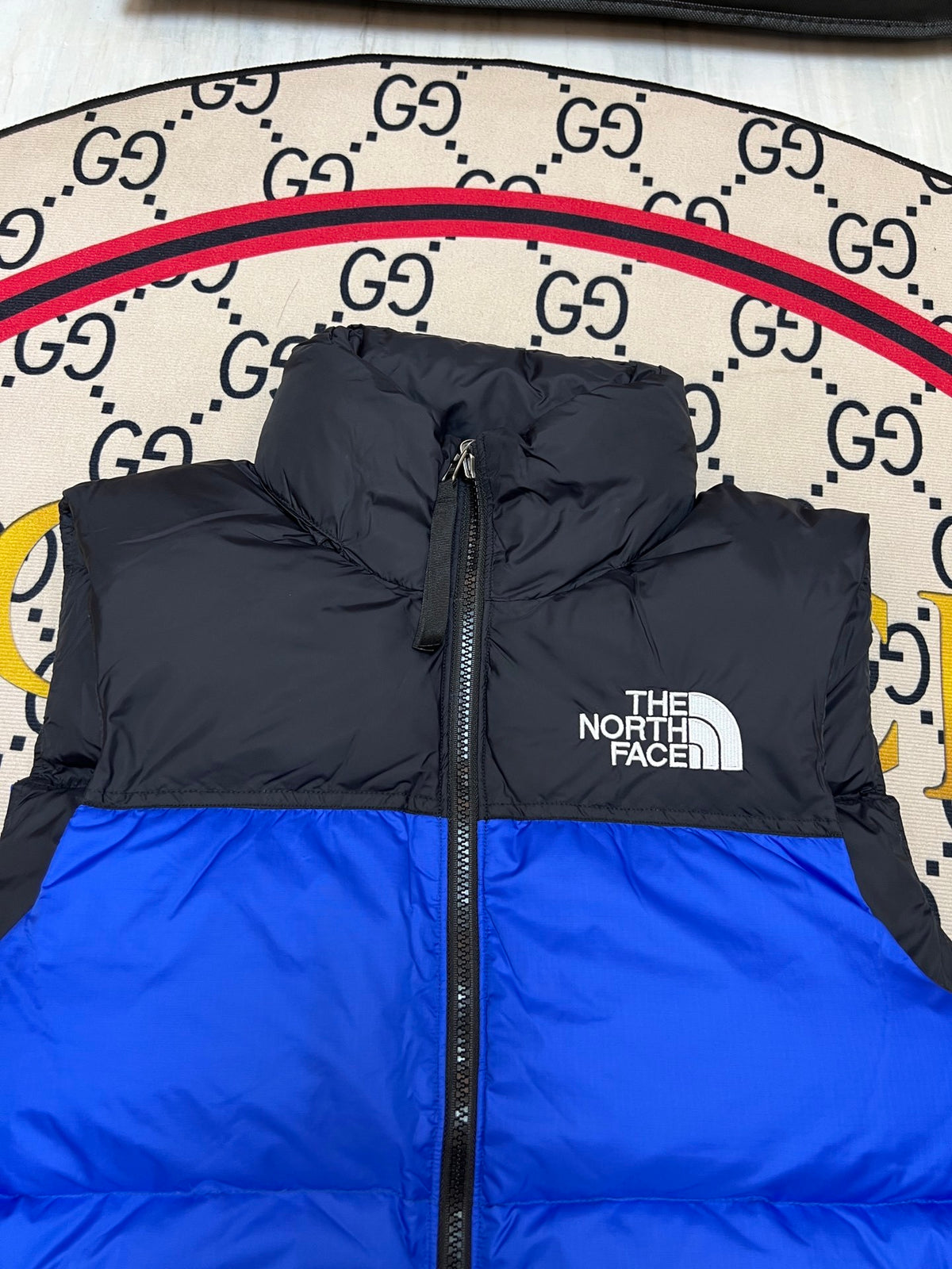 The North Face Blue Black 1996 Retro Nuptse Down Vest