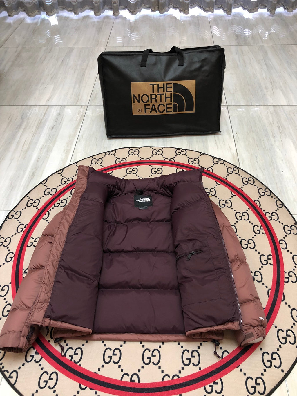 The North Face Clay Brown 1996 Retro Nuptse Down Jacket 700 Fill