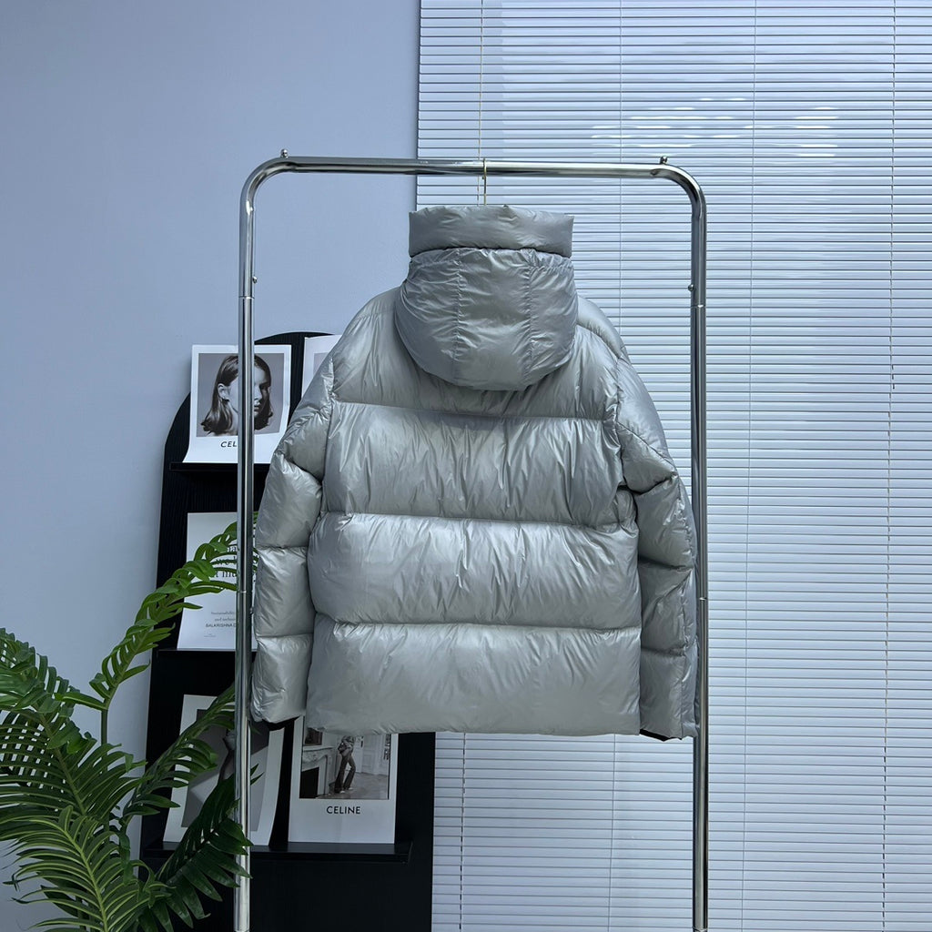 Canada Goose Silver Hooded Down Jacket