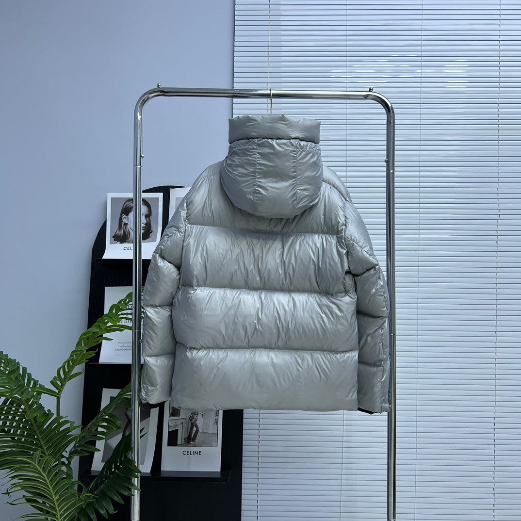 Canada Goose Silver Hooded Down Jacket