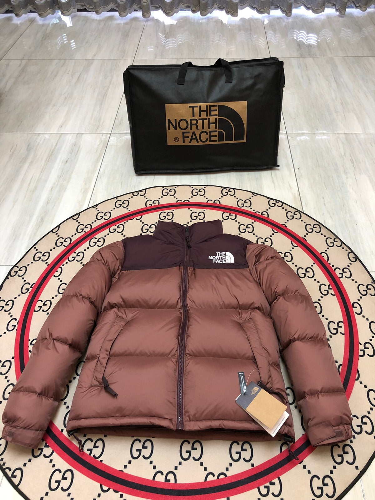 The North Face Clay Brown 1996 Retro Nuptse Down Jacket 700 Fill