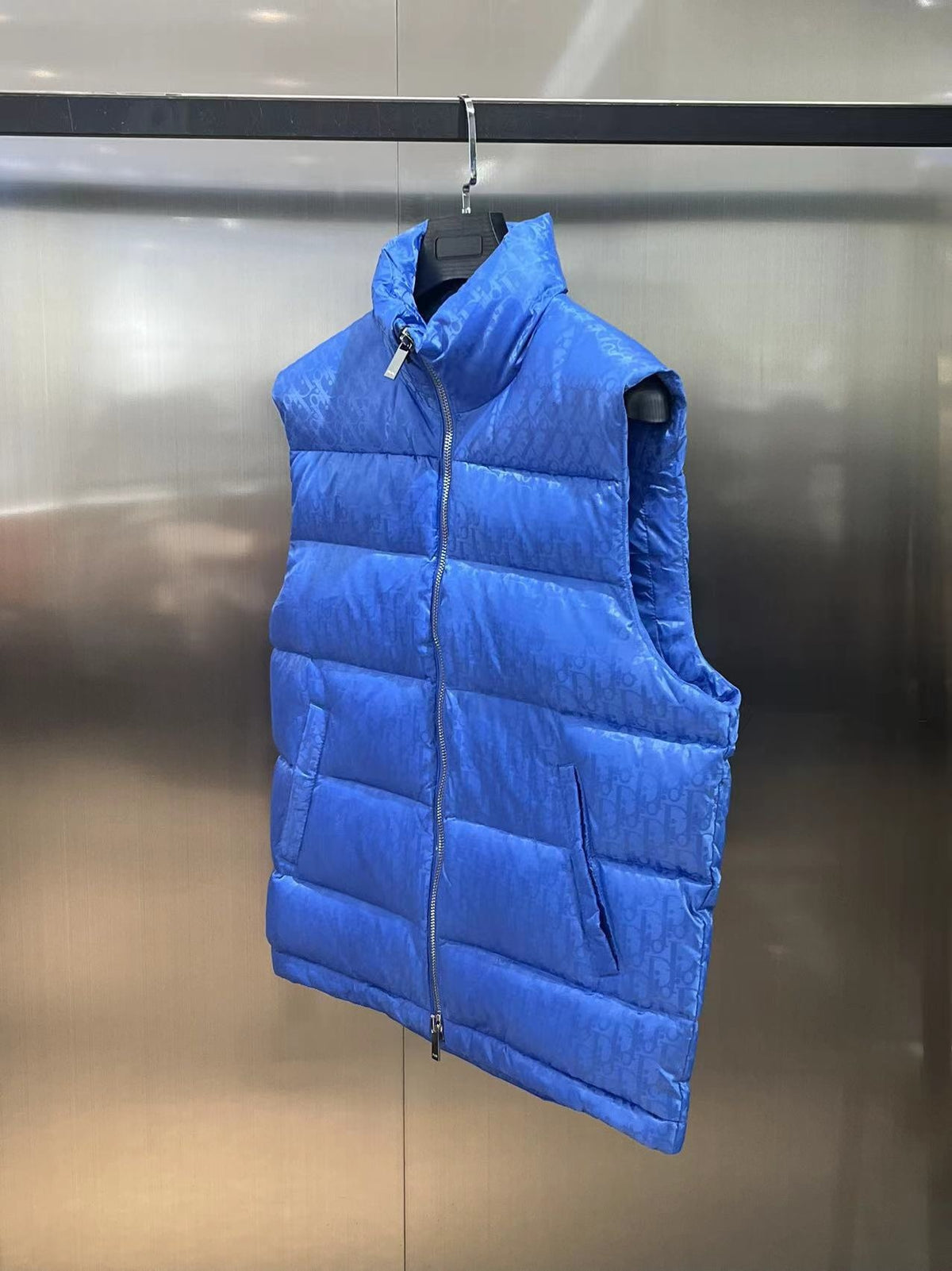 Dior Blue Oblique Monogram Down Vest