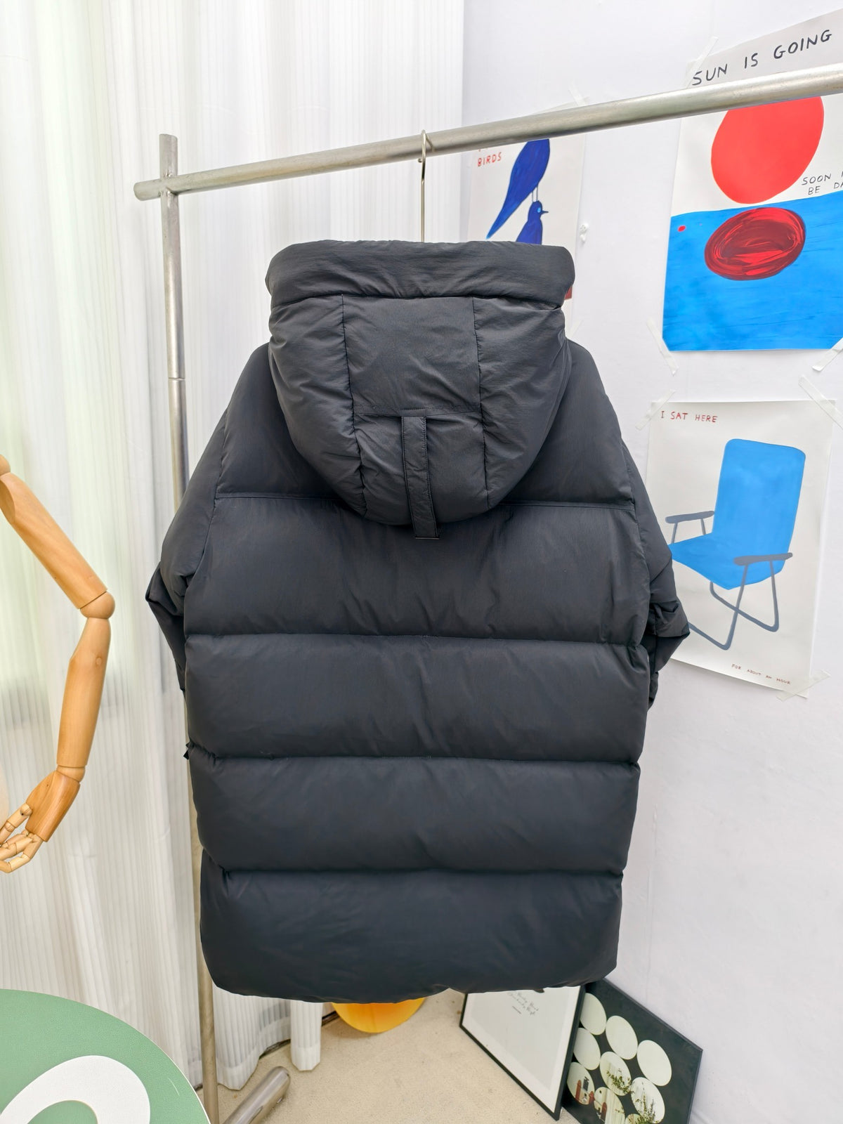 Canada Goose Black Matte Hooded Down Puffer Jacket