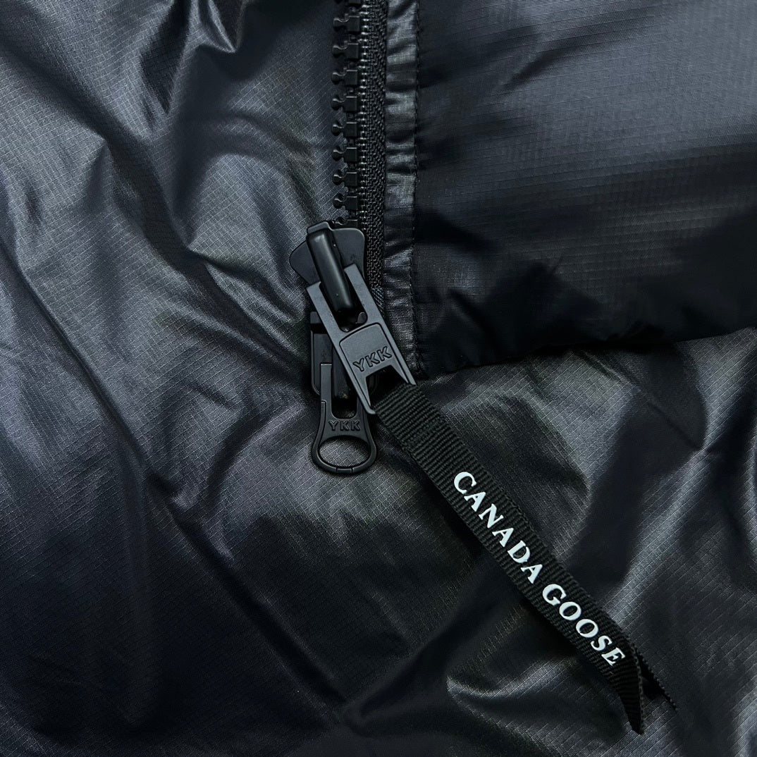 Canada Goose Black Hooded Down Puffer Jacket