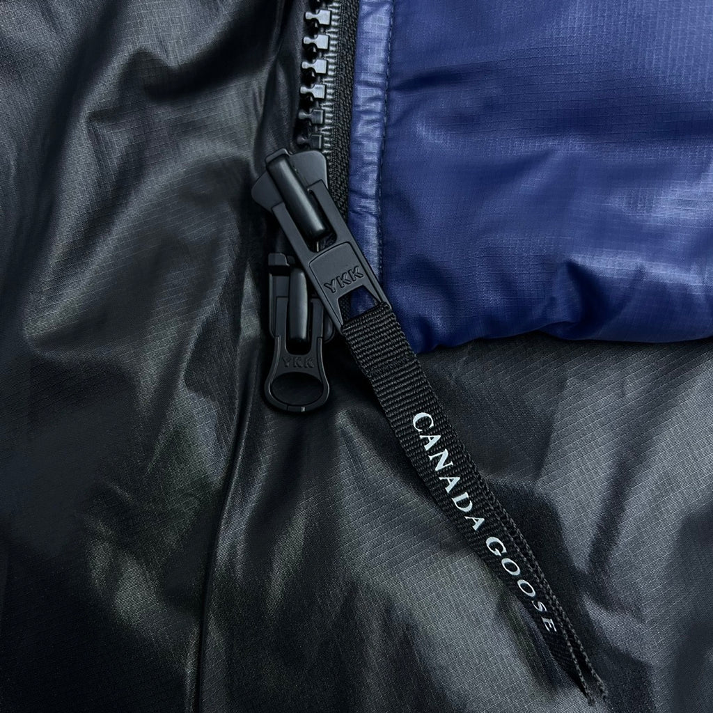 Canada Goose Navy Blue Hooded Down Puffer Jacket